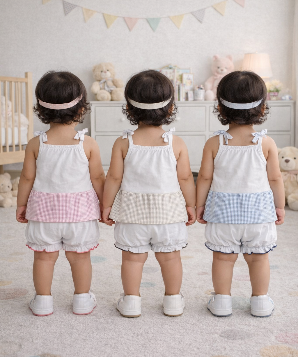 Boy & Girl Baby Printed Top Knot Dress | Top and Shorts Set | 100% Pure Cotton (Pack of 3 Sets Combo)