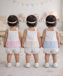 Boy & Girl Baby Printed Top Knot Dress | Top and Shorts Set | 100% Pure Cotton (Pack of 3 Sets Combo)