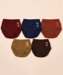 Boy Kids Jelly Plain Underwear Brief 100% Pure Cotton | (Pack of 5)