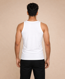 Fitto Men's Vest Classic White Cotton Vest | 5 Pack Combo | Soft Breathable Innerwear