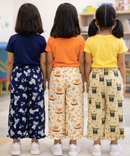 Pure Cotton Pajama Pant for Casual wear for Girl Kids Age 0 To 6 Years (Pack of 3)