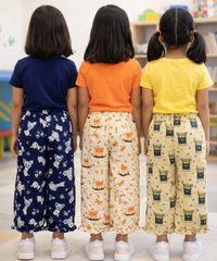 Pure Cotton Pajama Pant for Casual wear for Girl Kids Age 0 To 6 Years (Pack of 3)