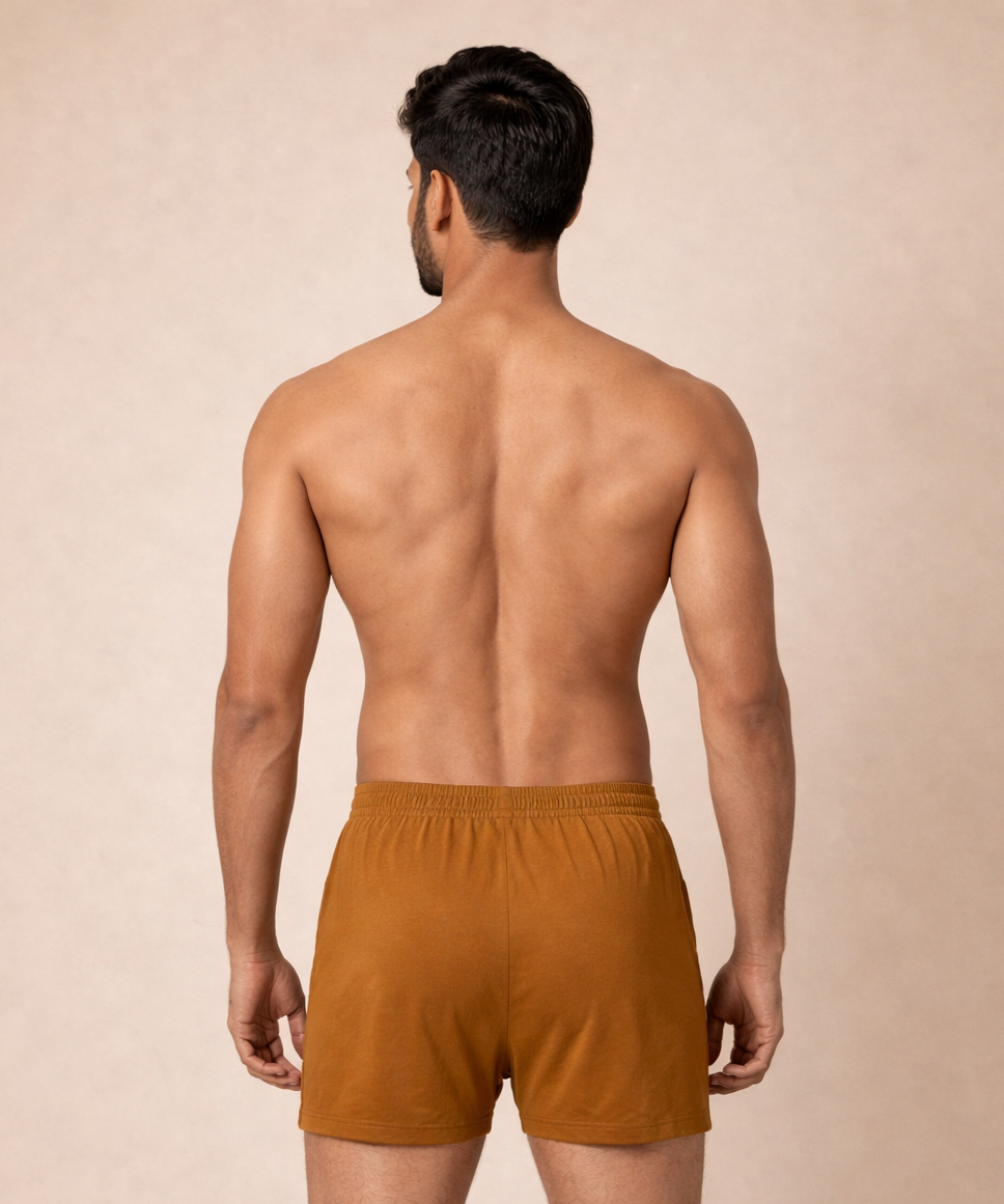 Fitto Spark Men's Fine Pocket Trunk Plain Brief 100% Pure Cotton | (Pack of 5)