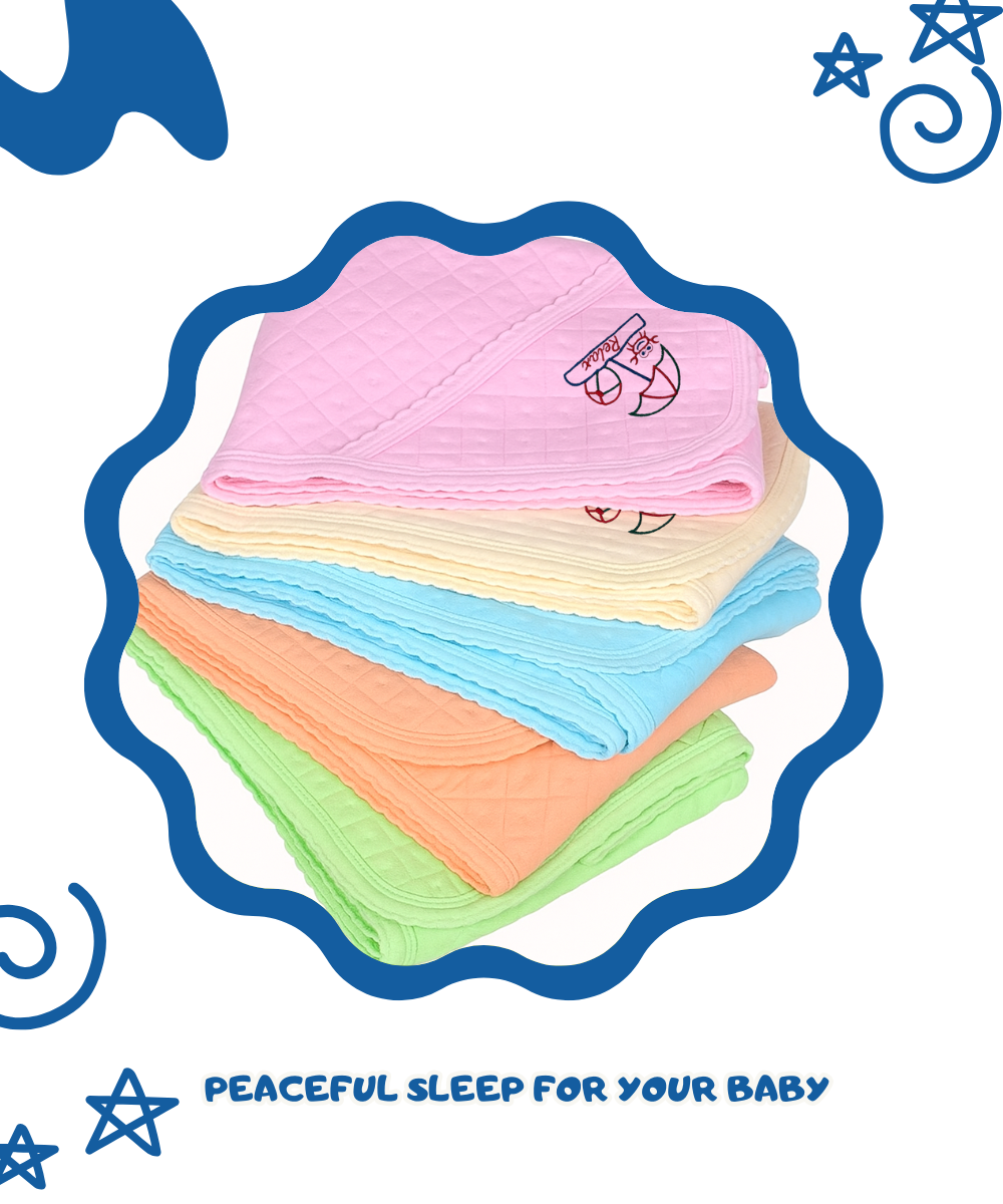 Soft Cotton Baby Hooded Towels with Cartoon Embroidery Printed | Size 76x70 Cms | (Pack of 2)