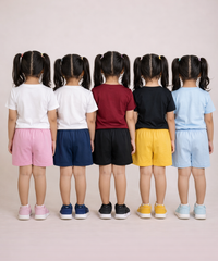 Girl Kid Cotton Printed Shorts | Random Cartoon Printed | Age 1 to 6 Years (Pack of 5 Pieces)