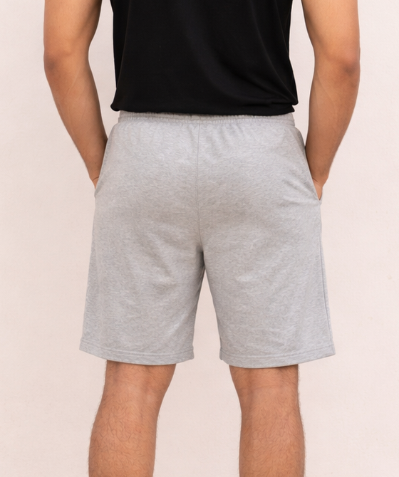 Men's Cotton Fabric Shorts for Regular Wear | Light Grey Color | Sizes M, L, XL, 2XL | Rolls Run