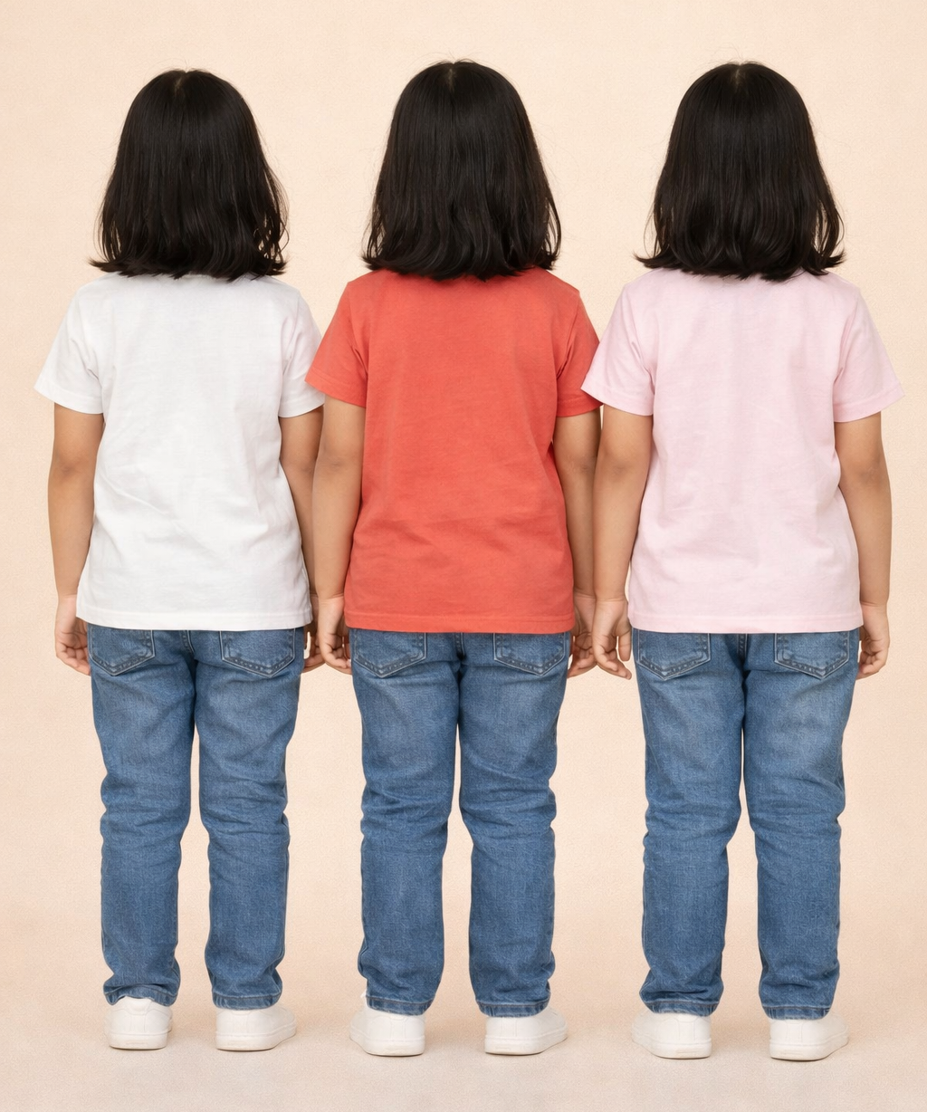 Kids 100% Cotton Fine Tshirt With Printed Multi Colour | Age 1 to 6 Years (Pack of 3 Pieces)