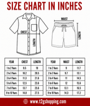 Polyester Printed Co-Ord Set for Boy Kids Casual Wear | Half Sleeve Shirt & Shorts Set with Pocket and Drawstring Waist | Age 1 to 10 Years