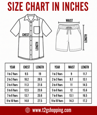 Polyester Printed Co-Ord Set for Boy Kids Casual Wear | Half Sleeve Shirt & Shorts Set with Pocket and Drawstring Waist | Age 1 to 10 Years