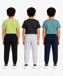 Boys Graphic Printed T-Shirt & Typography Track Pant Co-Ord Set | Age 2-5 Years | Pack Of 3 Set