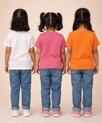 Kids 100% Cotton Fine Tshirt With Printed Multi Colour | Age 1 to 6 Years (Pack of 3 Pieces)