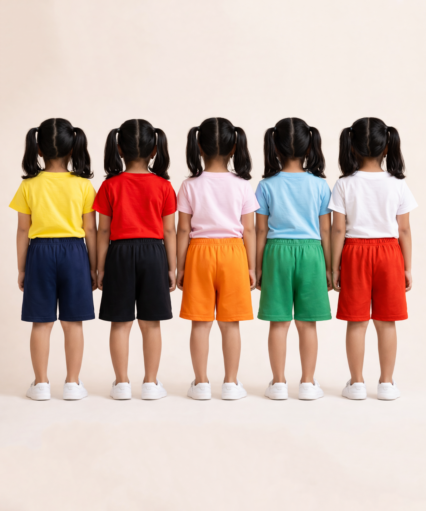 Girl Kid Cotton Printed Shorts | Random Cartoon Printed | Age 1 to 6 Years (Pack of 5 Pieces)