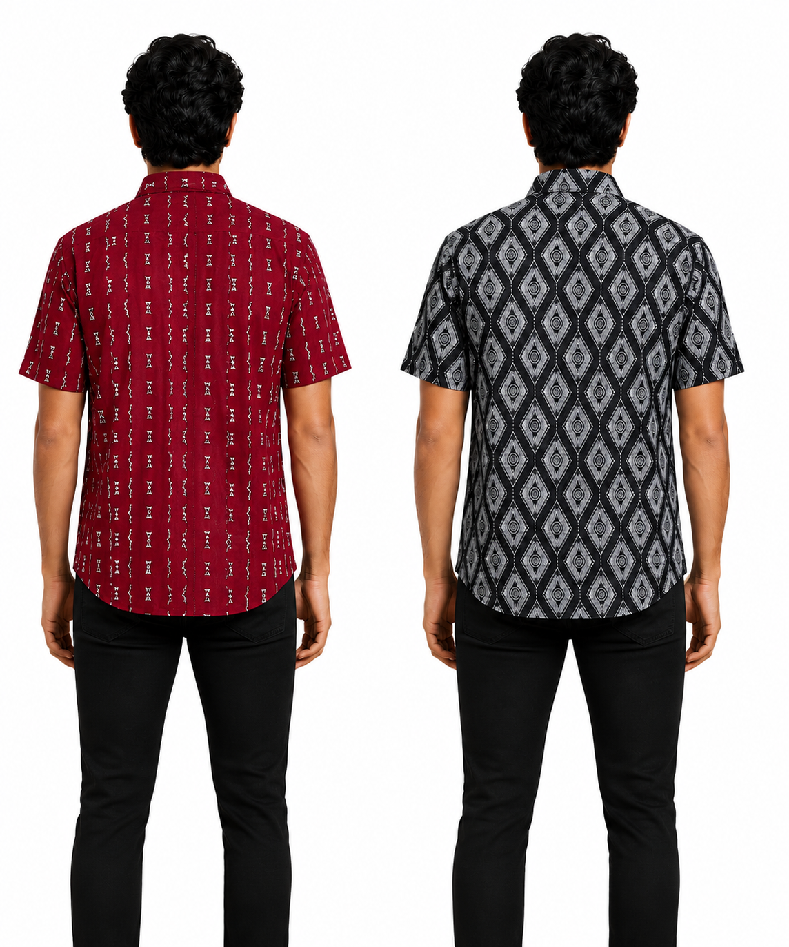 Men's Printed Casual Half Sleeve Shirt | Size - L,XL,2XL | Regular Fit Summer Resort Shirts for Men | Pack Of 2 Piece Combo