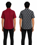 Men's Printed Casual Half Sleeve Shirt | Size - L,XL,2XL | Regular Fit Summer Resort Shirts for Men | Pack Of 2 Piece Combo
