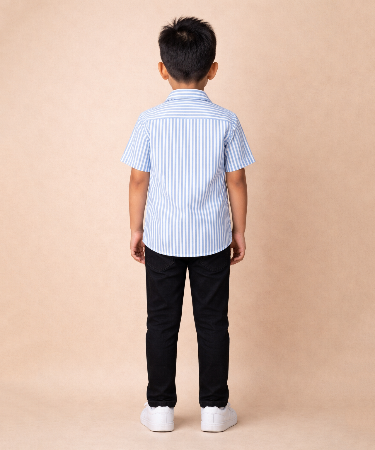 Kids Checked Cotton Shirt | Half Sleeve Casual Wear | Age 3–13 Years