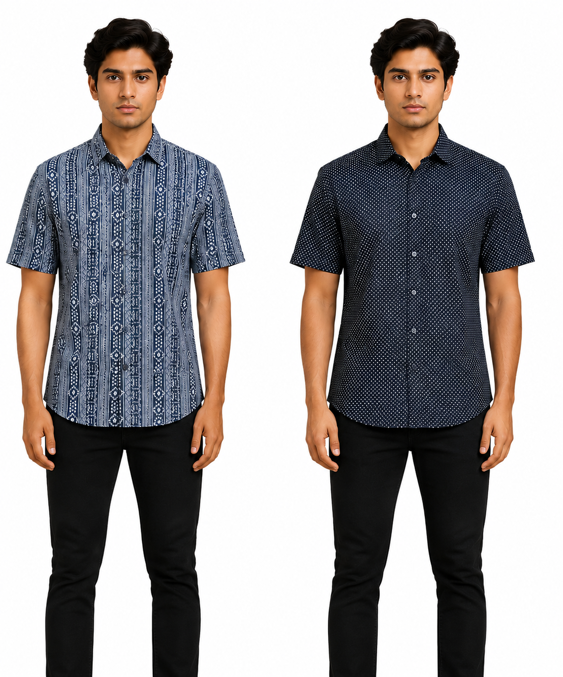 Men's Printed Casual Half Sleeve Shirt | Size - L,XL,2XL | Regular Fit Summer Resort Shirts for Men | Pack Of 2 Piece Combo