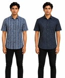 Men's Printed Casual Half Sleeve Shirt | Size - L,XL,2XL | Regular Fit Summer Resort Shirts for Men | Pack Of 2 Piece Combo