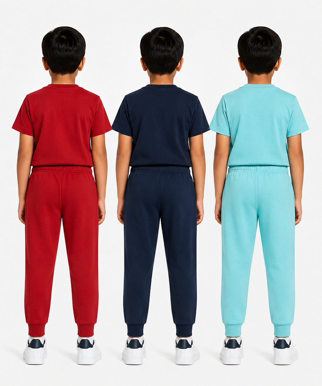 Boys Graphic Printed T-Shirt & Typography Track Pant Co-Ord Set | Age 2-5 Years | Pack Of 3 Set