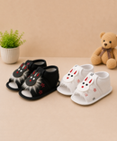 Baby Cartoon Printed Soft Sole Booties Shoes for Infants & Toddlers | Pack of 2 Pairs Set Combo