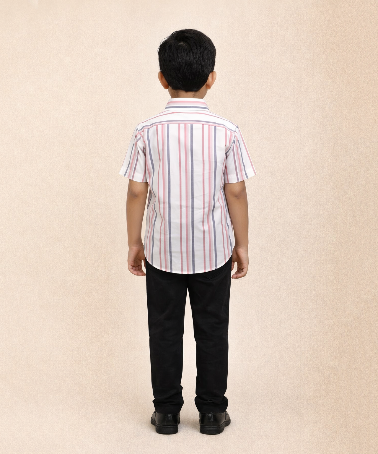 Kids Checked Cotton Shirt | Half Sleeve Casual Wear | Age 3–13 Years