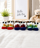 Soft Cotton Baby Booties | 0 to 12 Months | Pack of 3 Pairs Set