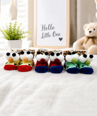Soft Cotton Baby Booties | 0 to 12 Months | Pack of 3 Pairs Set