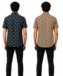Men's Printed Casual Half Sleeve Shirt | Size - L,XL,2XL | Regular Fit Summer Resort Shirts for Men | Pack Of 2 Piece Combo