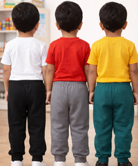 Cotton Track Pant with Bottom Cuff | Random Cartoon Printed | Age 0 to 5 Years (Pack of 3 Pieces)