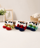 Soft Cotton Baby Booties | 0 to 12 Months | Pack of 3 Pairs Set