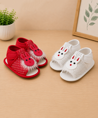 Baby Cartoon Printed Soft Sole Booties Shoes for Infants & Toddlers | Pack of 2 Pairs Set Combo