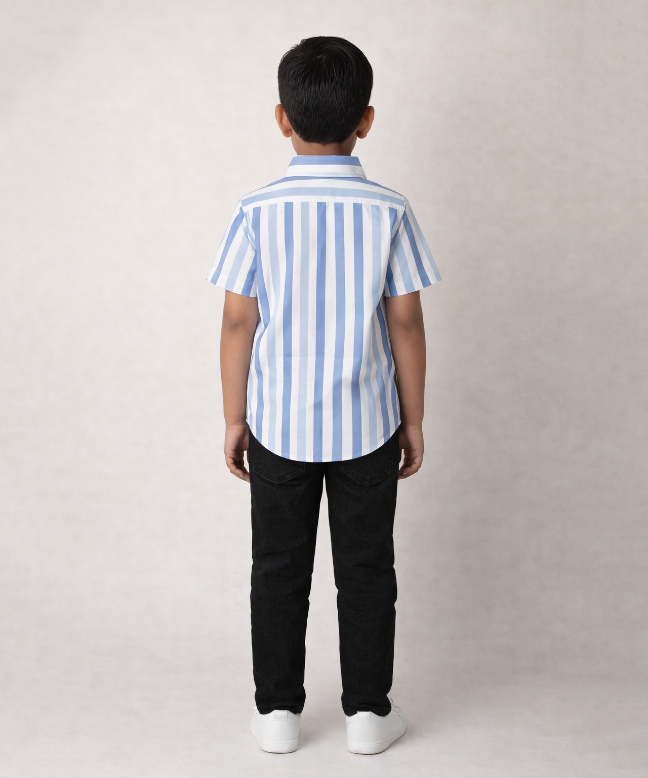 Kids Checked Cotton Shirt | Half Sleeve Casual Wear | Age 3–13 Years