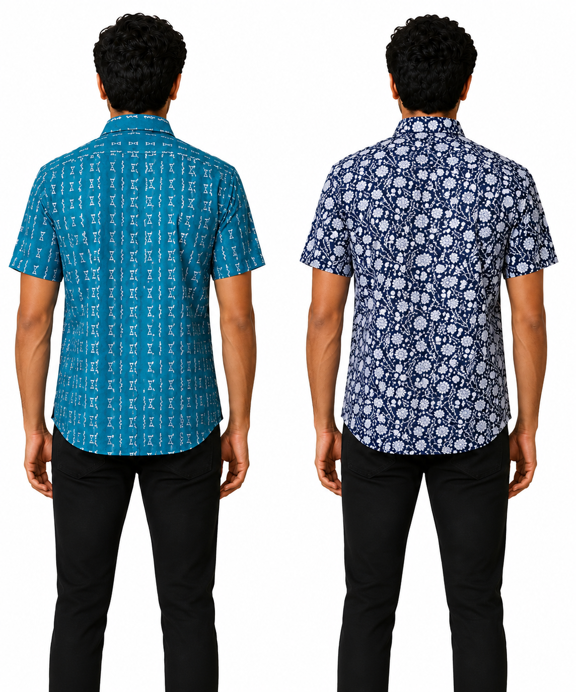 Men's Printed Casual Half Sleeve Shirt | Size - L,XL,2XL | Regular Fit Summer Resort Shirts for Men | Pack Of 2 Piece Combo