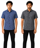 Men's Printed Casual Half Sleeve Shirt | Size - L,XL,2XL | Regular Fit Summer Resort Shirts for Men | Pack Of 2 Piece Combo
