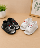 Baby Cartoon Printed Soft Sole Booties Shoes for Infants & Toddlers | Pack of 2 Pairs Set Combo