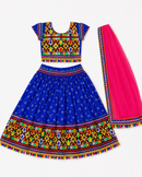Girls Traditional Radha Style Lehenga Choli with Dupatta | Age 3 to 8 Years