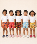 Girls Kids Pure Cotton Printed Shorts with Elastic Age 0 To 4 Years (Pack of 10)