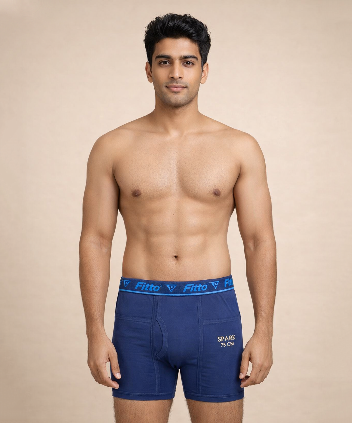 Fitto Men's Spark Fine Trunks 100% Pure Cotton | (Pack of 5)