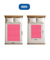 Instadry Anti-Piling Quick Dry Sheet for baby, Baby Bed Protector, Waterproof baby sheet | Fleece Fabric | Size 50x70cm (Pack of 2)