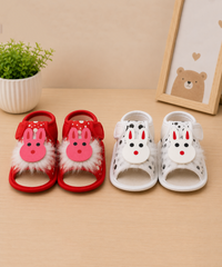 Baby Cartoon Printed Soft Sole Booties Shoes for Infants & Toddlers | Pack of 2 Pairs Set Combo