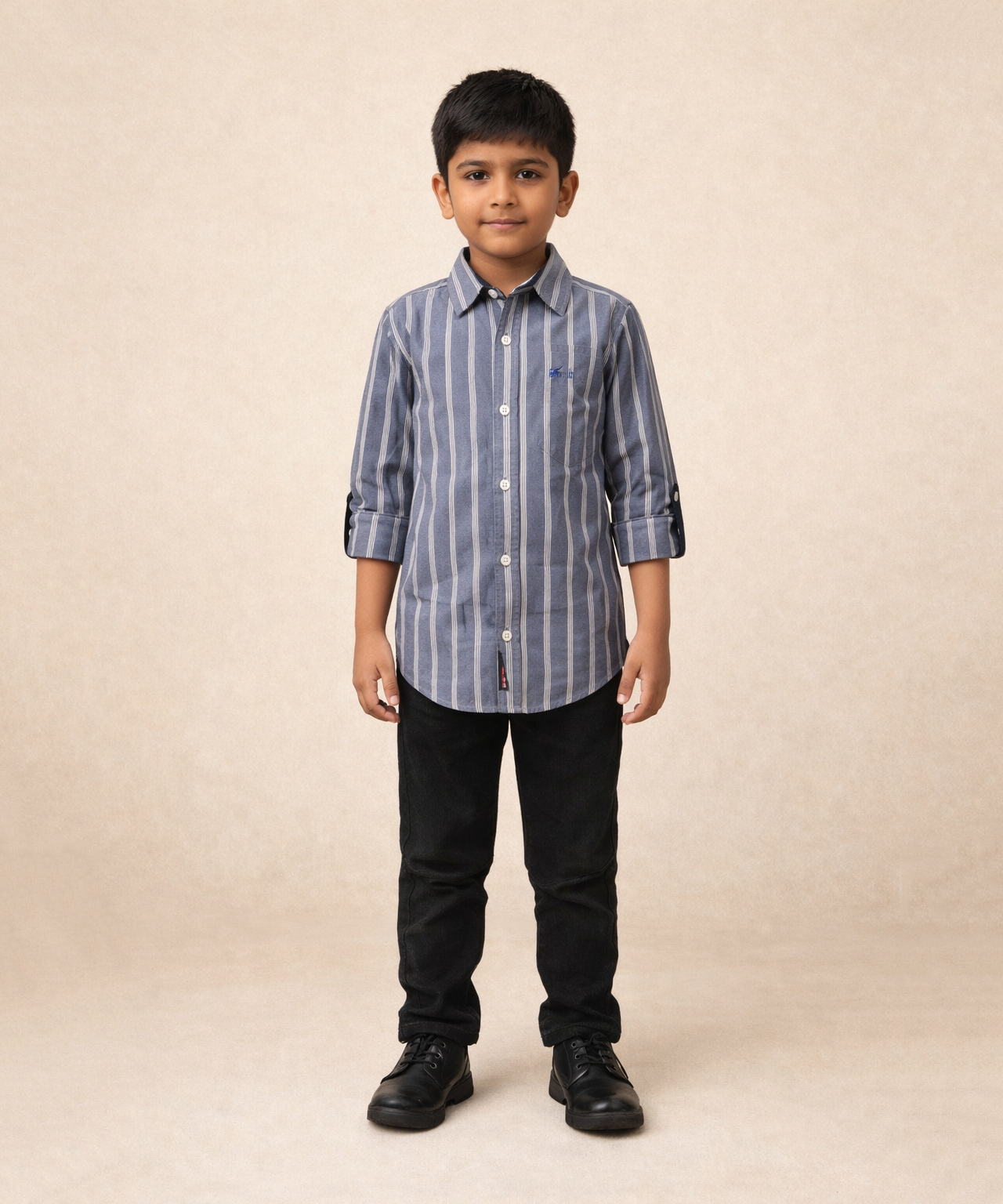 Kids Checked Cotton Shirt | Full Sleeve Casual Wear | Age 3–13 Years