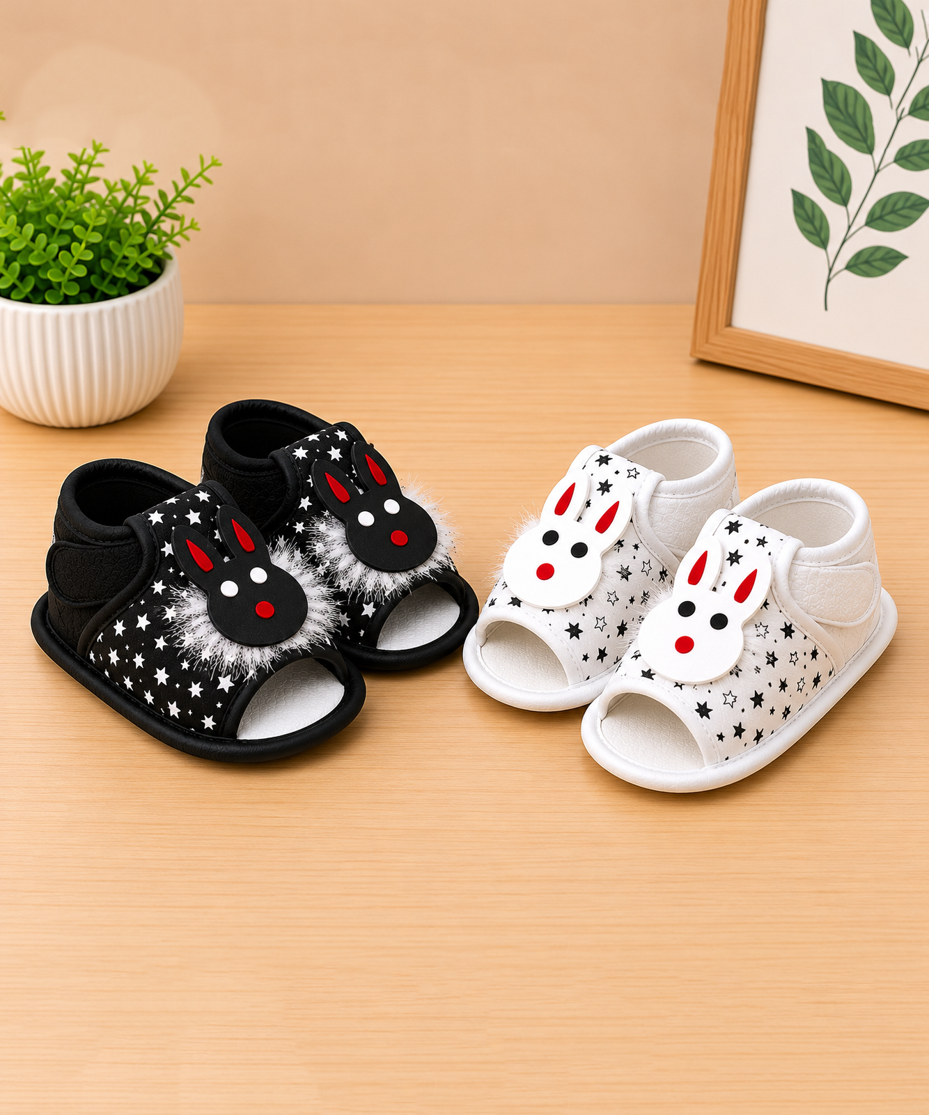 Baby Cartoon Printed Soft Sole Booties Shoes for Infants & Toddlers | Pack of 2 Pairs Set Combo