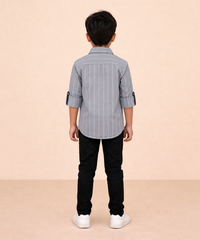 Kids Checked Cotton Shirt | Full Sleeve Casual Wear | Age 3–13 Years