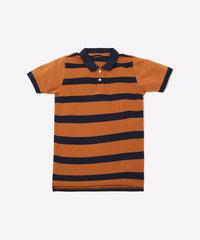 Boys 100% Cotton Printed  Half sleeve Polo T-Shirt ( Pack Of 3 )