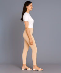 Beige Color Premium 4 way Lycra Women Leggings (Ankle Length)