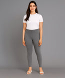 Grey Color Premium 4 way Lycra Women Leggings (Ankle Length)