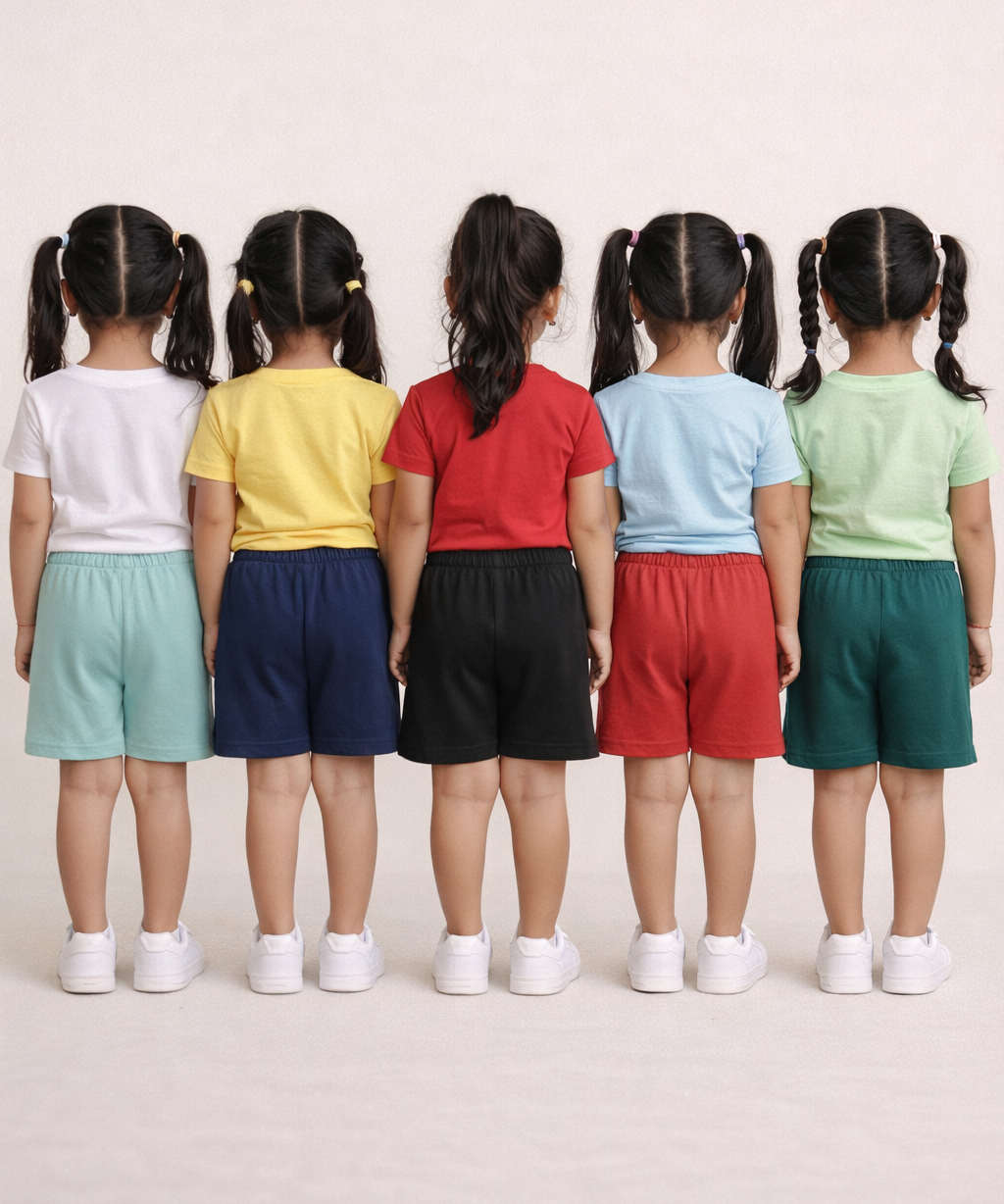 Girl Kid Cotton Printed Shorts | Random Cartoon Printed | Age 1 to 6 Years (Pack of 5 Pieces)