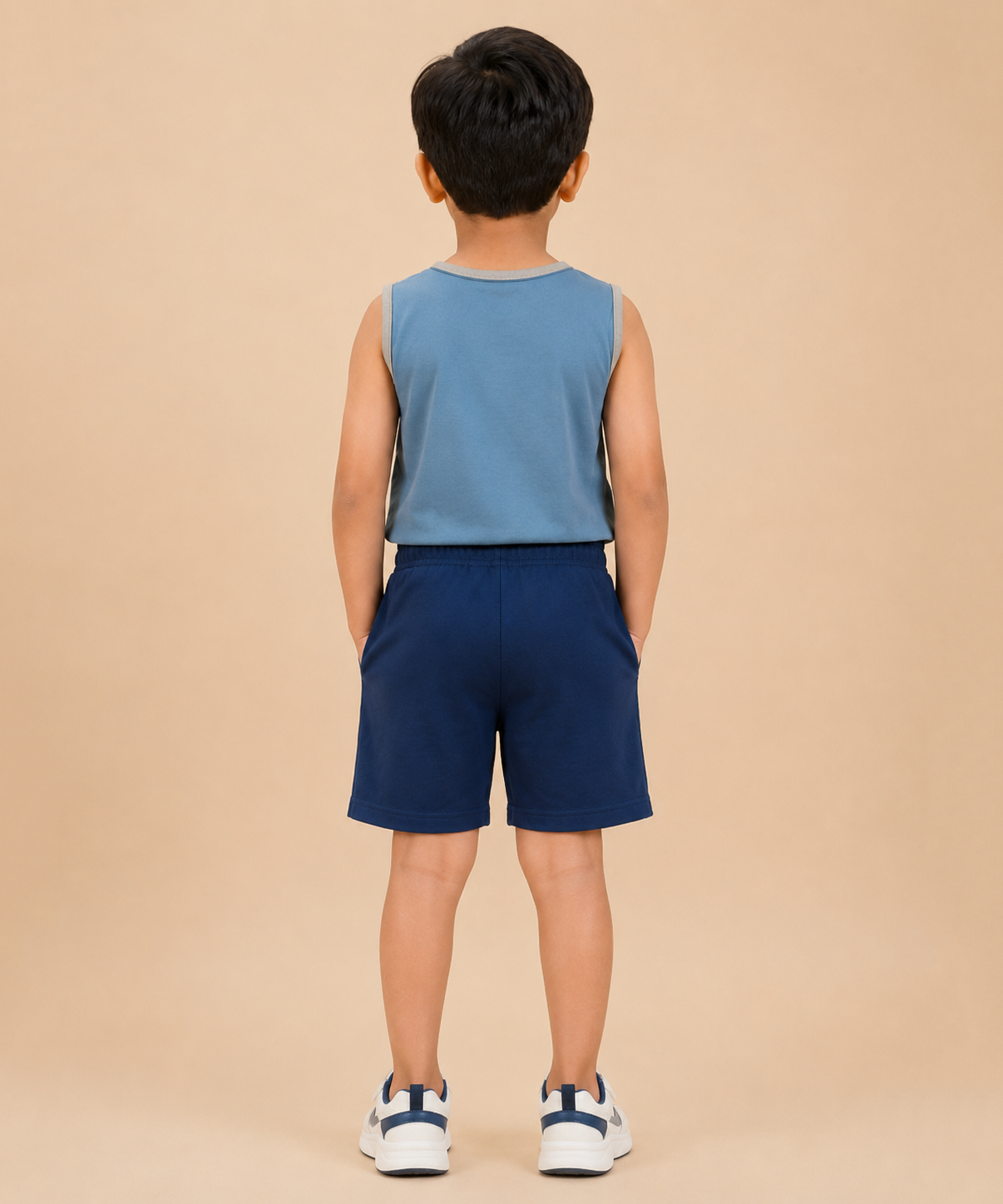 Boys Dinosaur Graphic Print | Sleeveless T-Shirt & Shorts Co-ord Set | Age 4 to 11 Years (Pack Of 1 Set)