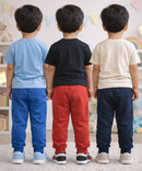 Cotton Track Pant with Bottom Cuff | Random Cartoon Printed | Age 0 to 5 Years (Pack of 3 Pieces)