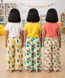Printed Palazzo Pant | Casual Night wear for Girl Kids Age 4 To 10 Years (Pack of 3)