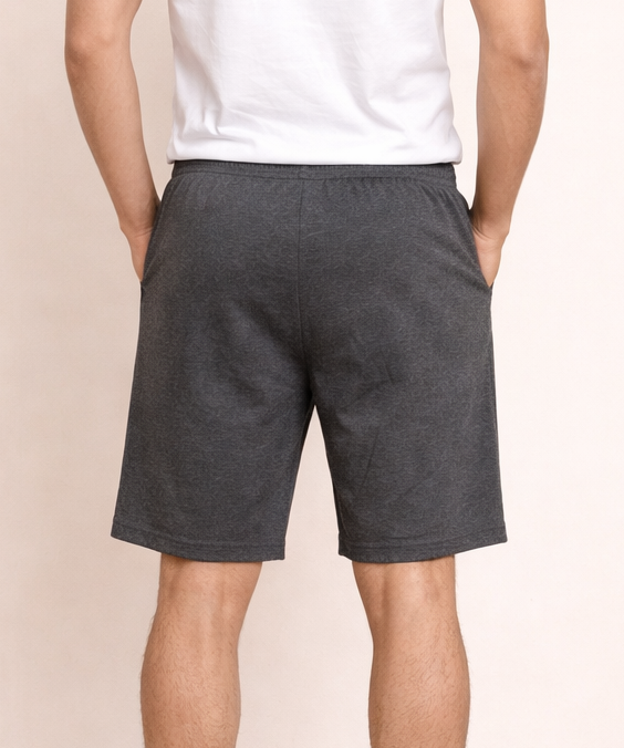 Men's Cotton Fabric Shorts for Regular Wear | Grey Color | Sizes M, L, XL, 2XL | Rolls Run